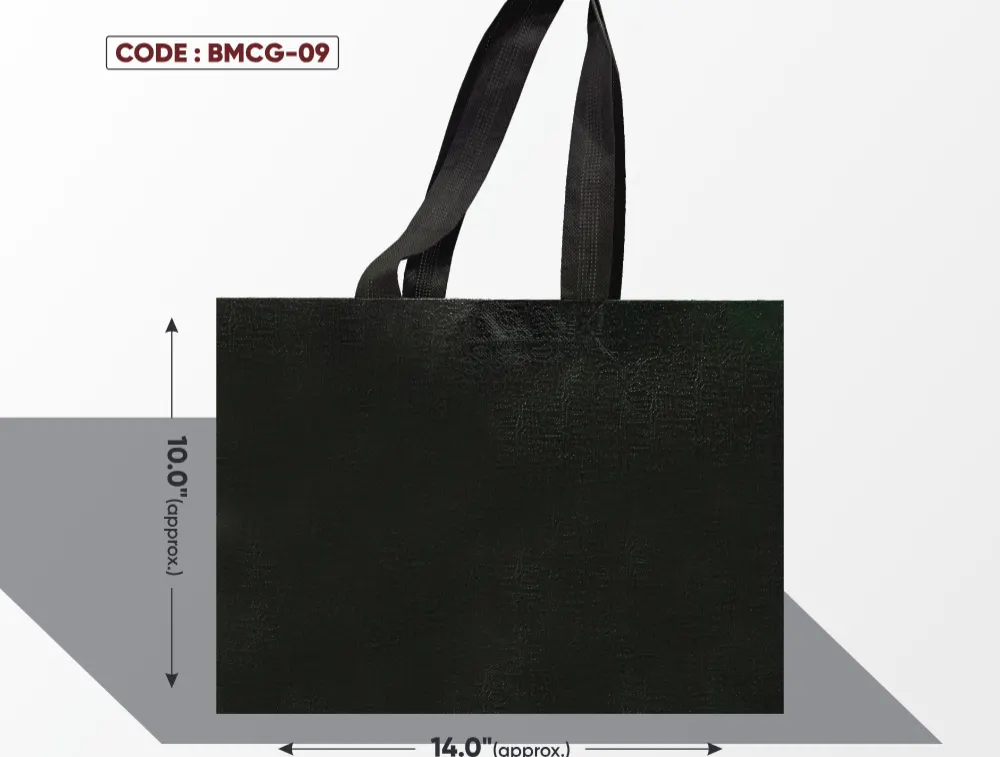Black Mini Crocodile Glossy Bag with Black Handle