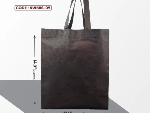 Brown Standing Bag with Brown Handle