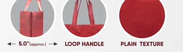 Close-ups of the gusset, handle and texture of Date Red Bag with Red Handle