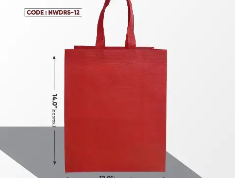 Date Red Standing Bag with Red Handle