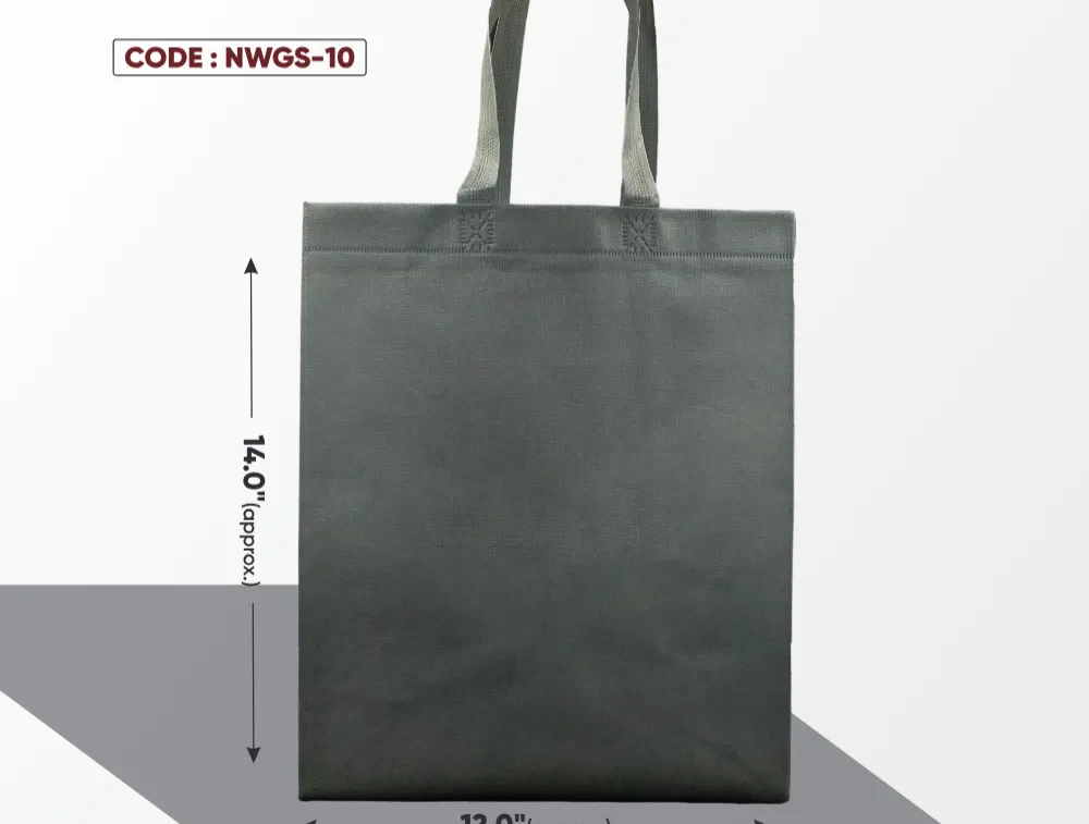 Grey Standing Bag with Grey Handle