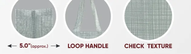 Close-ups of the gusset, handle and texture of Light Grey Medium Bag with Grey Handle