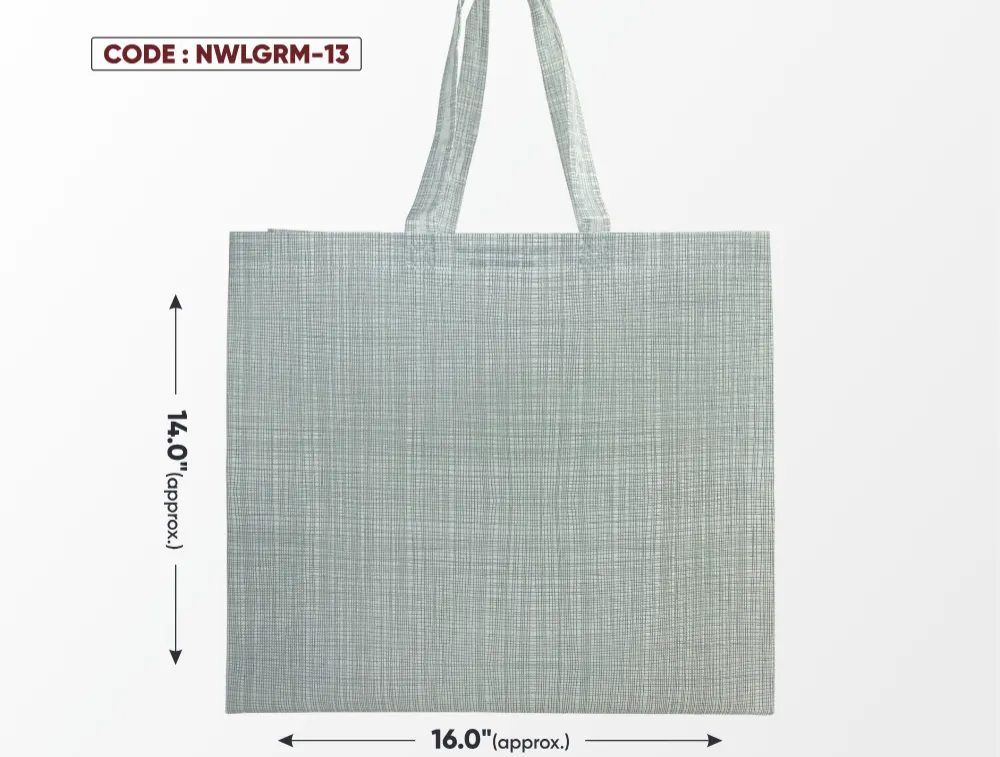 Light Grey Medium Bag with Grey Handle
