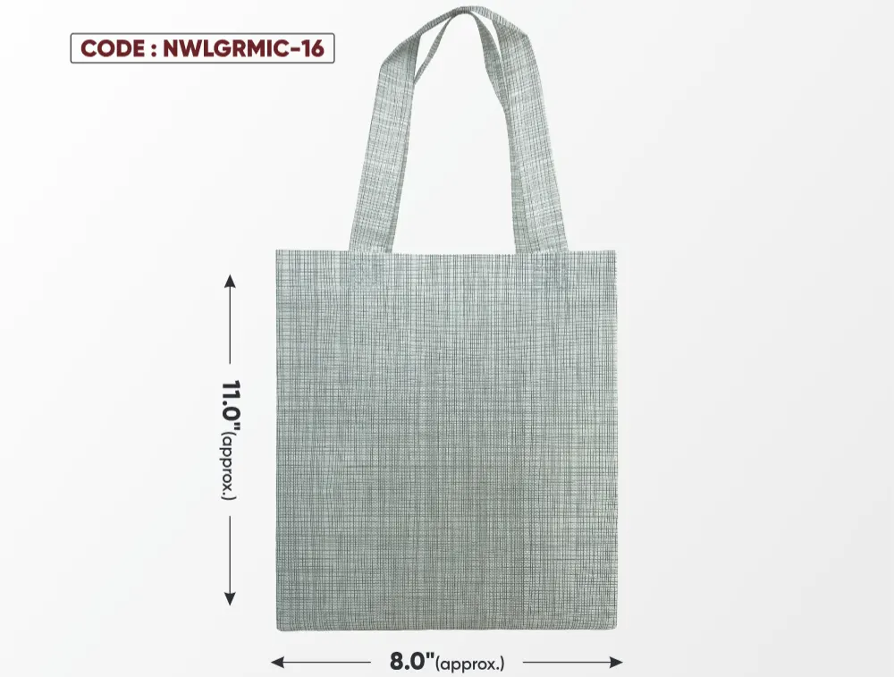Light Grey Micro Bag with Grey Handle