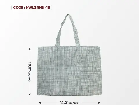 Light Grey Mini Bag with Grey Handle