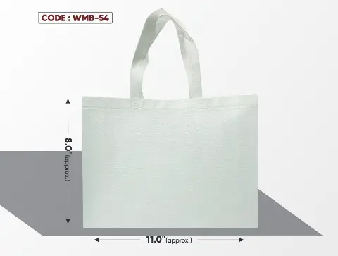 White Micro Glossy Bag with White Handle