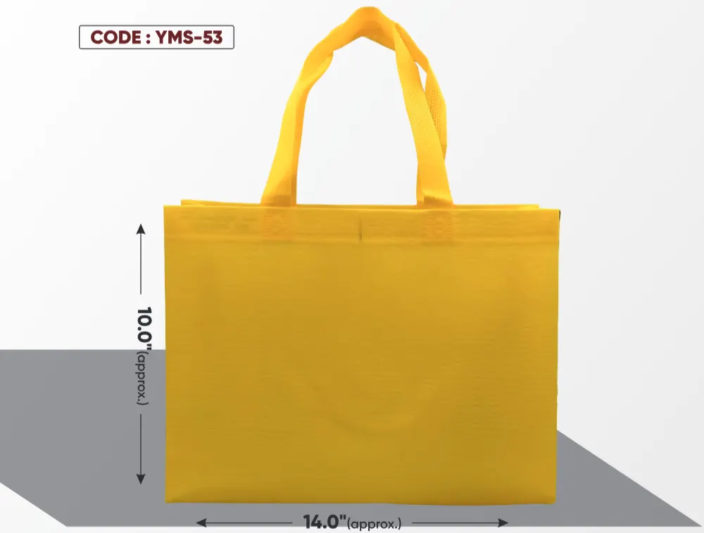 Yellow Mini Crocodile Glossy Bag with Yellow Handle